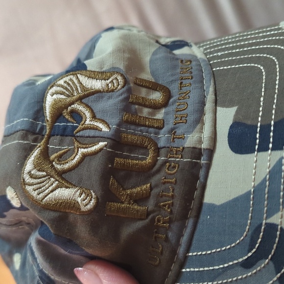 KUIU One Size Kids Camo Ultralight Hunting Cap Hat Embroidered Velcro - Picture 2 of 8